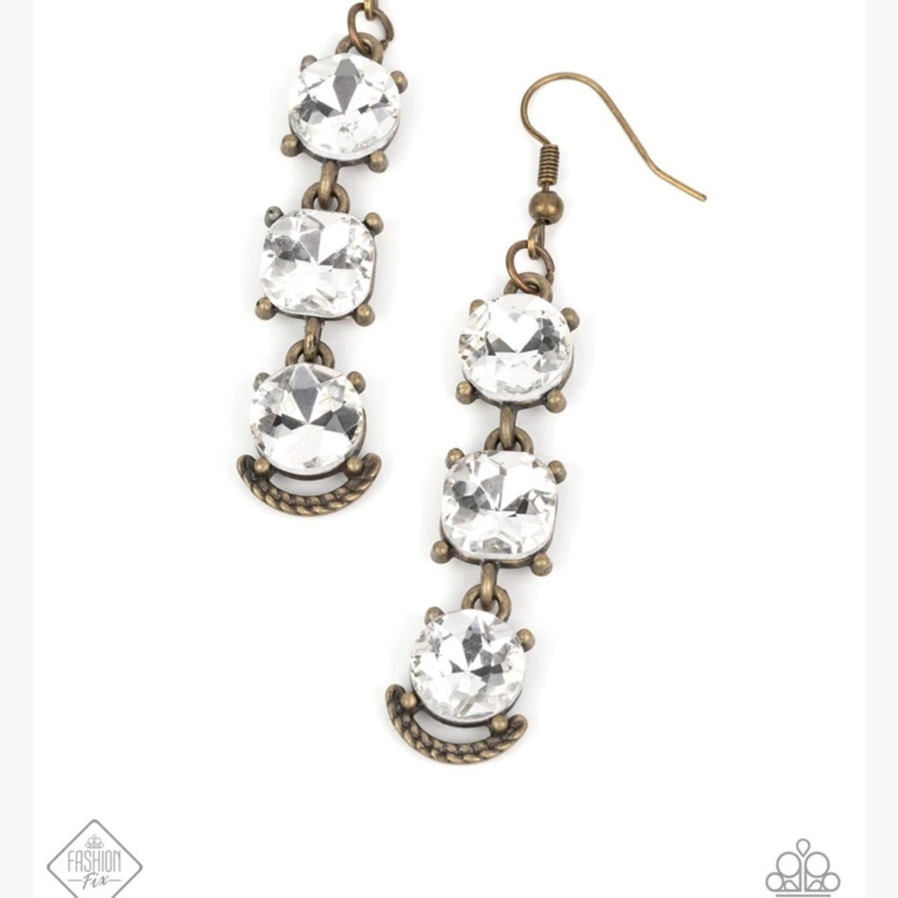 Determined to Dazzle - brass earrings. NWT